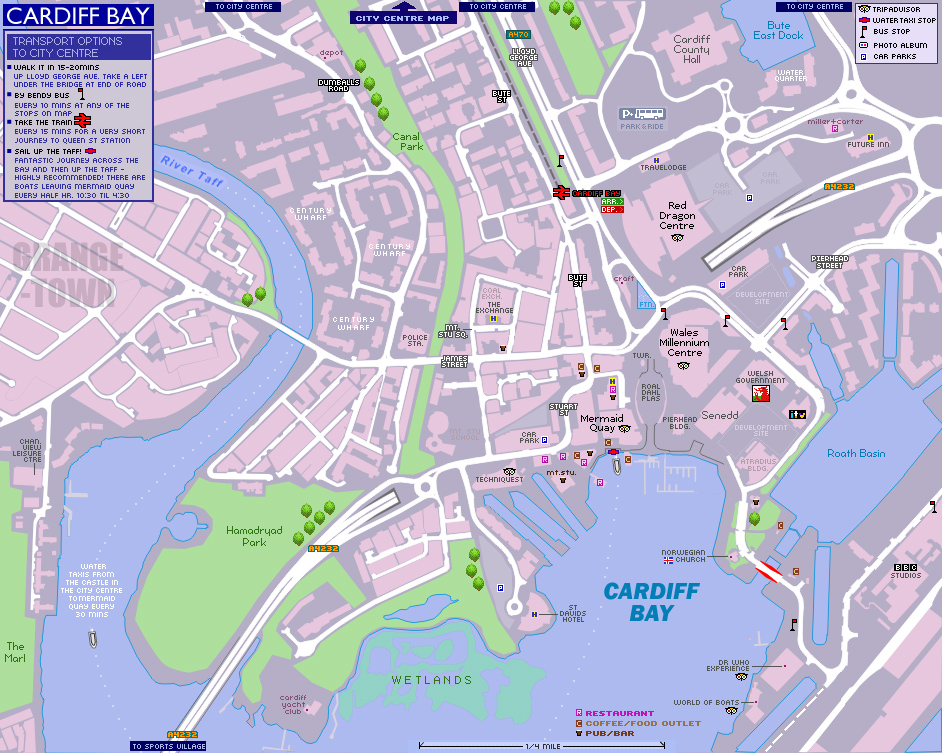 Cardiff Bay Map